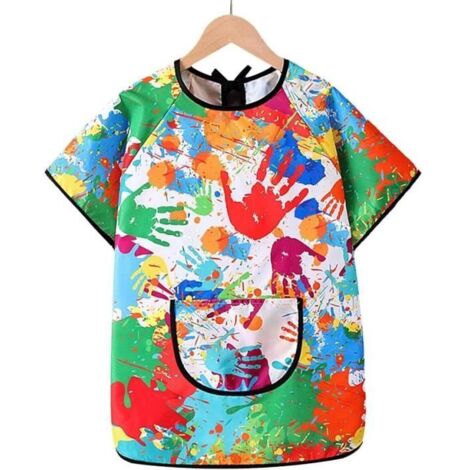 Tablier Enfant - Imperméable - Réutilisable - Poche - Anti-Saleté - Confortable (1/4)
