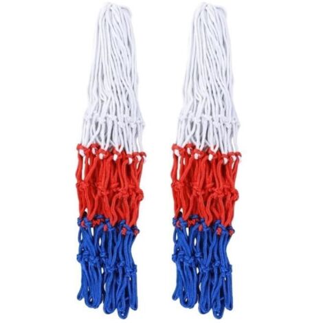 Filet de Basketball - Multicolore - Lot de 2 filet de basket-ball professionnel - 45cm (1/4)