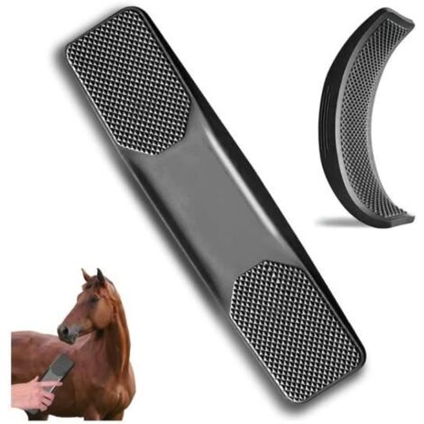 Brosse de Toilettage pour Chevaux,Brosse de Cheval Massage 6 en 1 Brosse pour la Mue Cheval, Pour Enlever les Poils Secs et Lâches (1/4)