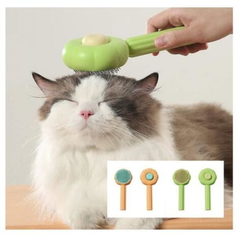 BROSSE NETTOYANTE POUR POILS D'ANIMAUX (VERT) (1/4)
