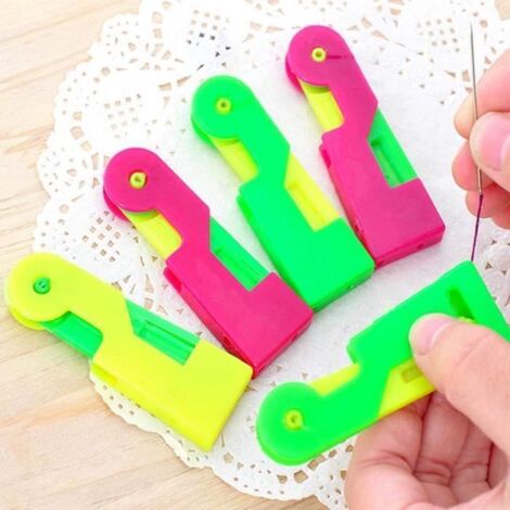 Kit d'outils de couture - Non spécifié - Enfile-Aiguille Automatique - 5 Pcs - ABS - Couleur aléatoire (1/4)