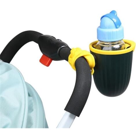 porte - gobelet Poussette avec Sangle réglable,Porte gobelet Poussette Universelle,Porte gobelet réglable en Silicone antidérapant (1/4)