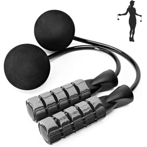 Corde à Sauter lestée de Fitness Longueur réglable pour entraînement Endurance, Fitness à la Maison[63] (1/4)
