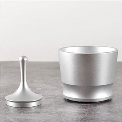 Moulin à café,EK43 broyeur en aluminium Anneau de dosage Intelligent pour bol de brassage, poudre de café pour - Type Silver A (1/4)