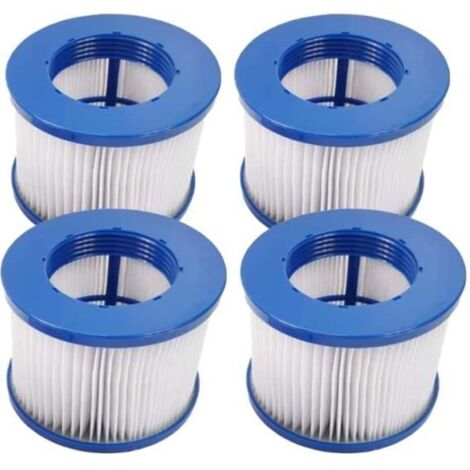 Filtre Spa - Infinite - Lot de 4 Cartouches - 75 x 100 mm - Cylindrique - Filtration à Cartouche
