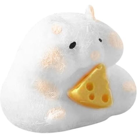 Jouet spongieux pour hamster, jouet pour enfant avec fromage, jouet de relaxation pour les mains, jouet spongieux, jouet à pincer (1/4)