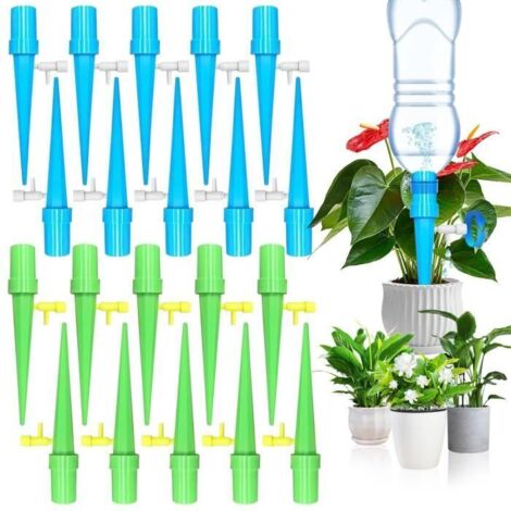 Irrigation Goutte à Goutte Kit, 20 Pièces Goutte À Goutte Bouteille, Arroseur Automatique Plantes, arrosages automatiques réglables (1/4)