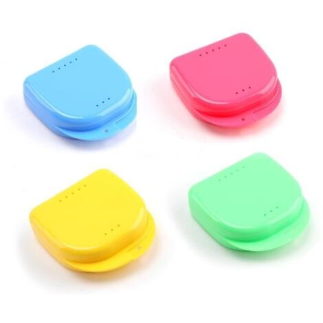Boîte Appareil Dentaire Orthodontique - Marque - 4 Pièces - Compact - Multicolore (1/4)