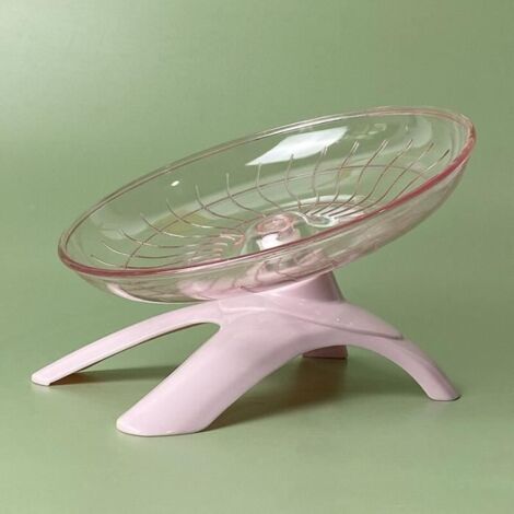 (Pink)Roue de course en forme d'ovni pour Hamster, 18 cm, petits animaux de compagnie, souris rongeur, Jogging, balles d'exercice, g (1/4)