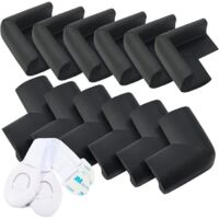 Protection Coin de Table Bébé - 10+2 Pièces - Mousse Souple - Blanc