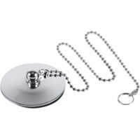 Bouchon de Baignoire,Bath Plug Ronde 42mm, Bath Chain 40CM, Bonde de Baignoire et Douche, Flitre de Vidange Anti-Bloqué