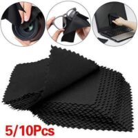 5 xchiffon de nettoyage en microfibre lentille de caméra lunettes de vue écran de téléphone lingettes de bijoux