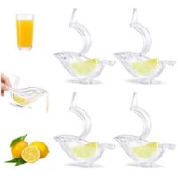 Lot de 4 presse-agrumes, presse-agrumes manuel, presse-agrumes, presse-agrumes transparent, presse-agrumes, presse-agrumes créatif,