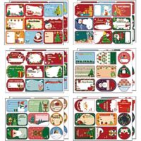 108 PCS Christmas Stickers Labels, Christmas Name Gift Labels Xmas Gift Tag Stickers Paper Label Stickers Christmas Self-Adhesive