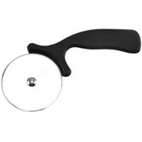 Roulette à Pizza, Découpe Pizza, Pizza Cutter En Acier Inoxydable, Roulette à Pizza Avec Poignée En Silicone - Noir