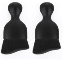 brosses anti-poussière pour intérieur de voiture,Brosse Nettoyage Voiture,Pinceau Detailing Auto,pour Nettoyer Voiture(noir)2pcs