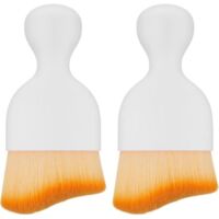 brosses anti-poussière pour intérieur de voiture,Brosse Nettoyage Voiture,Pinceau Detailing Auto,pour Nettoyer Voiture(Blanc)2pcs