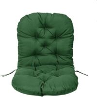 Coussin - Coussin de rechange - Fauteuil à Bascule - Lin de coton - 60x120 cm - Vert