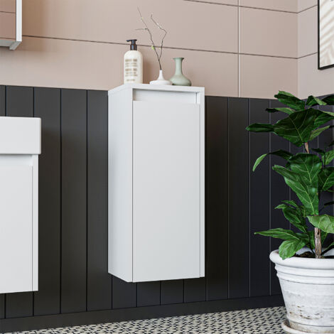 Roomart LEO Hochschrank Bad 30 cm breit, Weiß (1/5)