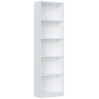 Loungitude – Bibliothèque enfant 6 étagères – Dimensions 52 x 25 x 180 cm – Panneau d'aggloméré mélaminé – Résistante aux chocs et rayures