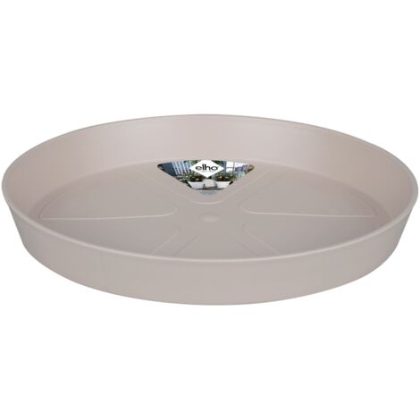 Elho Loft Urban Soucoupe Ronde 17 - Gris - L 17 x B 17.2 x H 2 cm - extérieuraccessoires - 100% recyclé