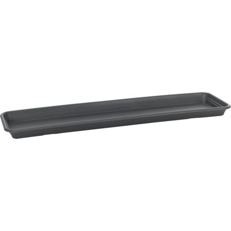 Florus Soucoupe Universelle Rectangulaire S60 - Gris - L 57 x B 15.2 x H 0 cm - extérieur - 100% recyclé
