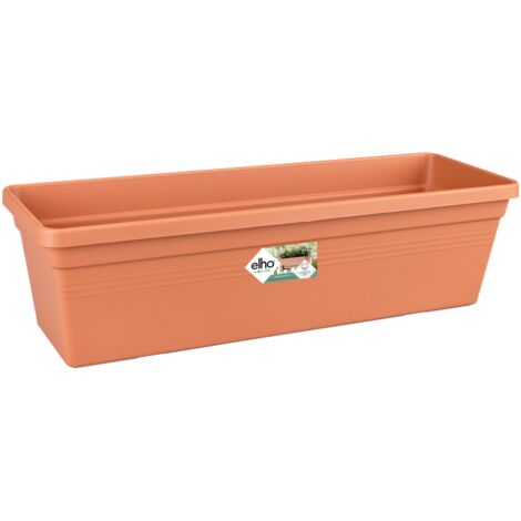 Elho Green Basics Balconnière 60 - Marron - L 58 x B 16.5 x H 14 cm - Balconextérieur - 100% recyclé