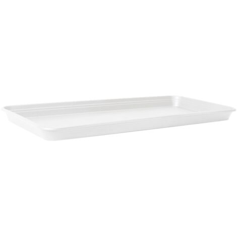Florus Soucoupe Universelle Rectangulaire L86 - Blanc - L 87 x B 32.5 x H 0 cm - extérieur - 100% recyclé