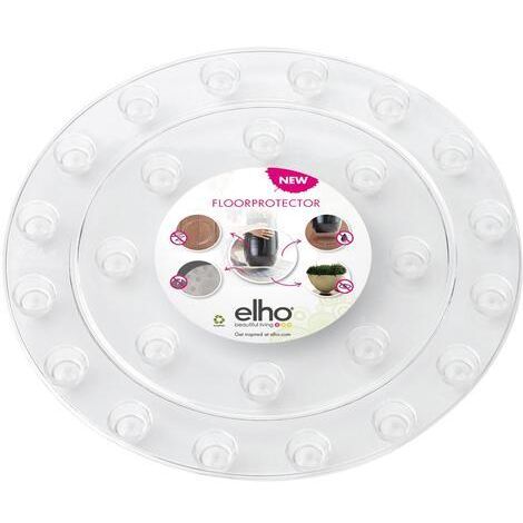 Elho Floorprotector Rond 21 - Transparent - Ø 21 x H 2 cm - intérieur - 100% recyclé