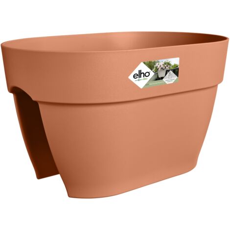Elho Vibia Campana Flower Bridge 40 - Marron - L 39 x B 26 x H 22 cm - Balconextérieur - 100% recyclé