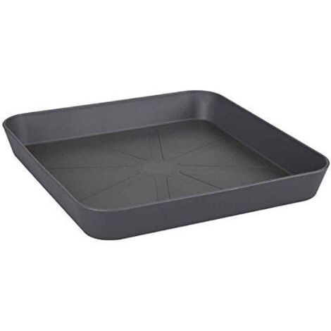 elho Loft Urban Soucoupe Carrée 28cm - Anthracite (1/3)