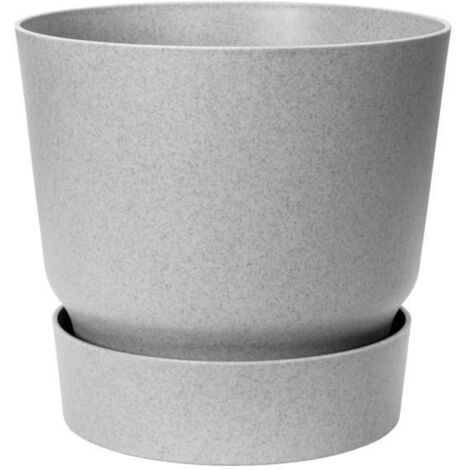 ELHO POT DE FLEURS ROND GREENVILLE 47 - EXTÉRIEUR - Ø 47 X H 44,1 CM - GRIS BÉTON VIVANT