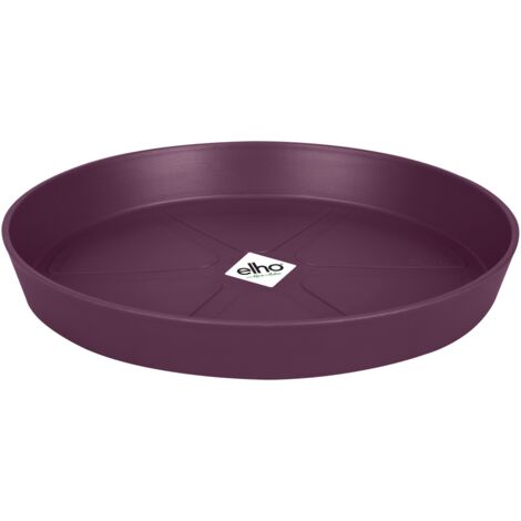 Elho Loft Urban Soucoupe Ronde 34 - Violet - L 34 x B 34.1 x H 5 cm - extérieuraccessoires - 100% recyclé