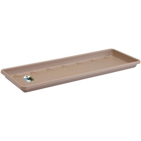 Elho Barcelona Balconnière Soucoupe 90 - Marron - L 86 x B 17.1 x H 3 cm - Balconextérieur - 100% recyclé
