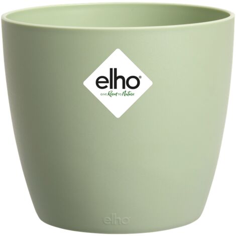 Elho Brussels Rond 16 - Vert - Ø 16 x H 15 cm - intérieur - 100% recyclé