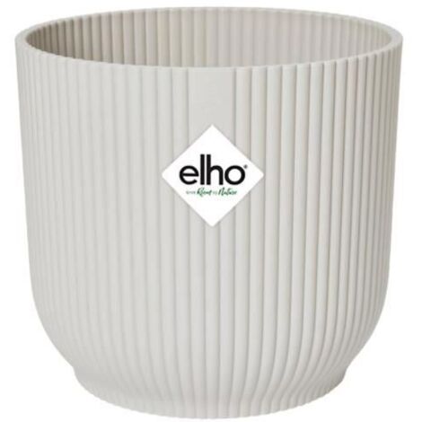 Pot de fleurs rond pliable ELHO Vibes 35 - Blanc - Ø 35 x H 32 cm - intérieur - 100 % recyclé
