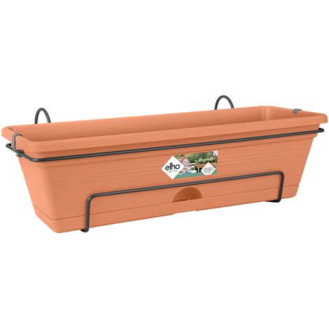Elho Green Basics Balconnière Allin1 70 - Marron - L 69 x B 26 x H 17 cm - Balconextérieur - 100% recyclé