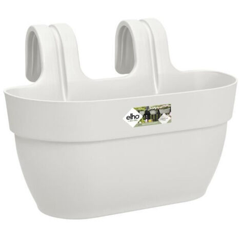 Elho Vibia Campana Easy Hanger Medium - Blanc - L 36 x B 24.1 x H 27 cm - Balconextérieur - 100% recyclé