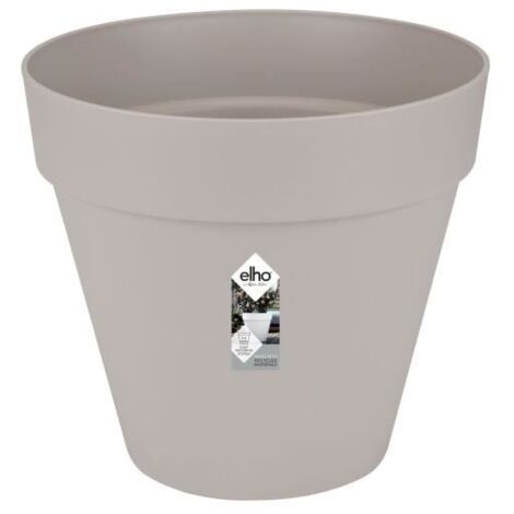 ELHO 2103889 LOFT URBAN POT ROND À FLEURS AVEC ROUES EN GRIS 60 CM