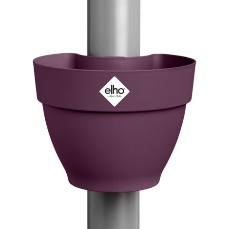 Elho Vibia Campana Pot Gouttière 22 - Violet - L 22 x B 19.1 x H 16 cm - extérieur - 100% recyclé