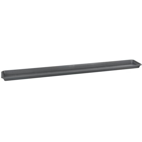 Florus Soucoupe Universelle Rectangulaire S100 - Gris - L 97 x B 15 x H 0 cm - extérieur - 100% recyclé