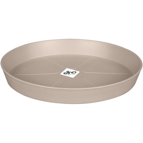 Elho Loft Urban Soucoupe Ronde 17 - Beige - L 17 x B 17.2 x H 2 cm - extérieuraccessoires - 100% recyclé