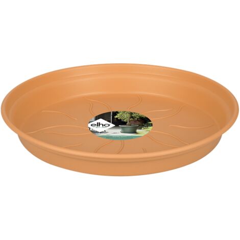 Elho Green Basics Soucoupe 41 - Marron - Ø 41 x H 6 cm - intérieurextérieurculture et récolteaccessoires - 100% recyclé