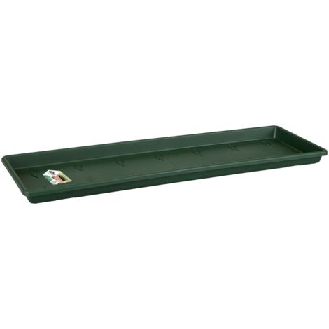 Elho Green Basics Balconnière Soucoupe 80 - Vert - L 78 x B 14.7 x H 3 cm - Balconextérieur - 100% recyclé