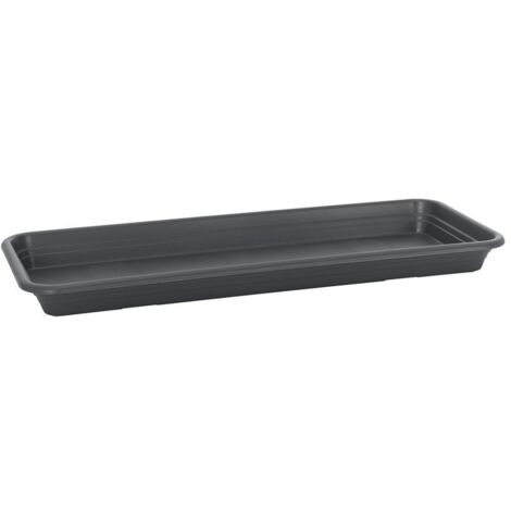 Florus Soucoupe Universelle Rectangulaire S40 - Gris - L 38 x B 15 x H 0 cm - extérieur - 100% recyclé