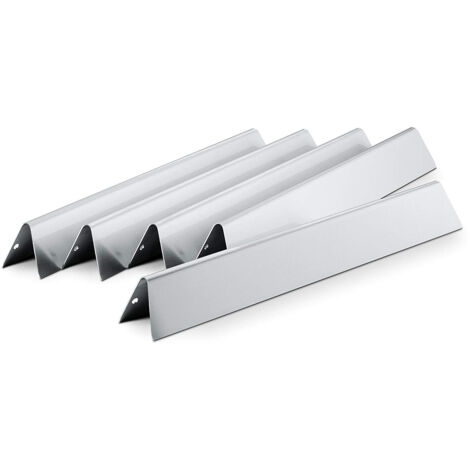 Ensemble de 5 Barres Flavorizer en Acier Inox pour Genesis 300 (Commandes de Brûleurs en Façade) Weber Réf. 7620 (1/4)