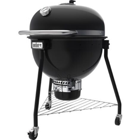 Barbecue charbon Weber Summit Kamado E6 Ø 61 cm noir – Acier émaillé durable – Valve RapidFire pour contrôle température – Grille Gourmet BBQ System (1/10)
