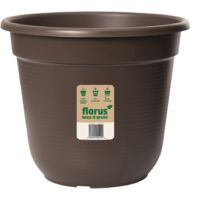 Florus Original Flowerpot 17 Brown Vaso Rotondo
