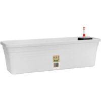 Florus Med. Balconnière Système D'eau 60 - Blanc - L 58 x B 18.8 x H 17 cm - Balcon - 100% recyclé