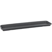 Florus Soucoupe Universelle Rectangulaire S60 - Gris - L 57 x B 15.2 x H 0 cm - extérieur - 100% recyclé